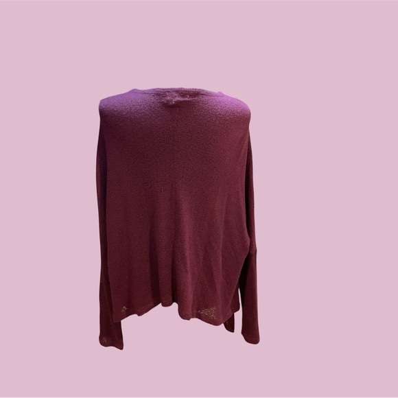 PLUM COLORED CARDIGAN BY MUDD IN SIZE SMALL GENTLY WORN - Picture 2 of 3